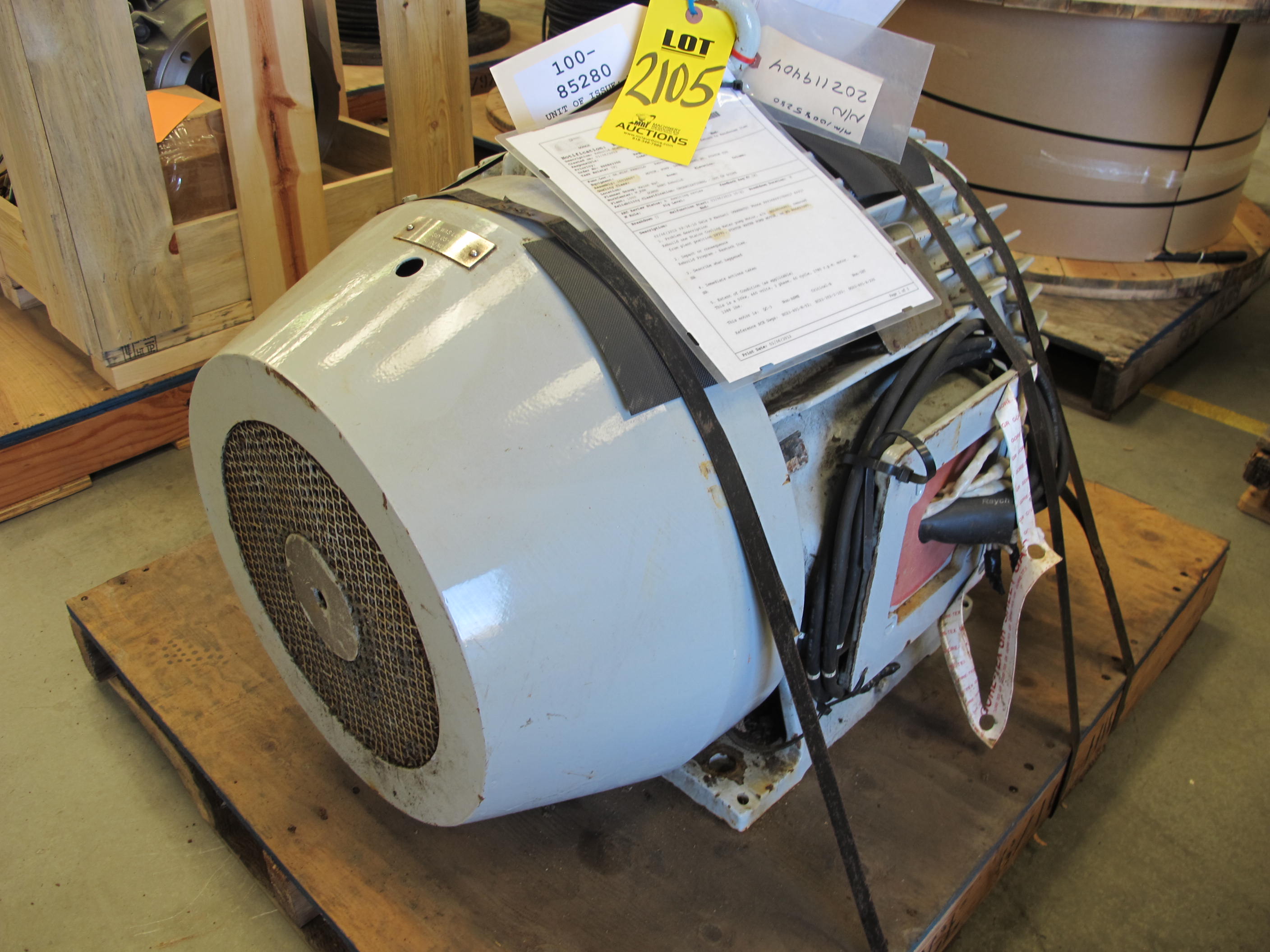 ASSEMBLY, PUMP AND MOTOR TYPE, INDUCTION KIND. 480V 2.2KW, 1720 RPM (W-44) LOADING & HANDLING FEE $15-